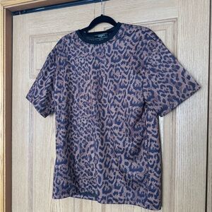 Forever 21 Black and Brown Patterned Shirt - Men’s S